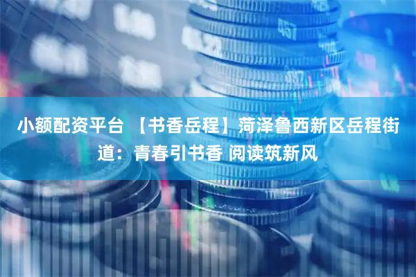 小额配资平台 【书香岳程】菏泽鲁西新区岳程街道：青春引书香 阅读筑新风